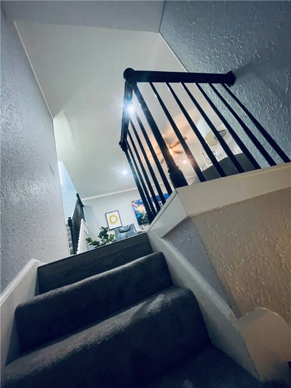 entrance to living room on stairway