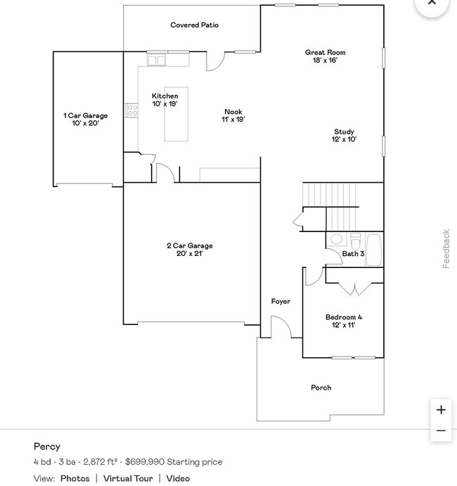 Main Level Floor Plan