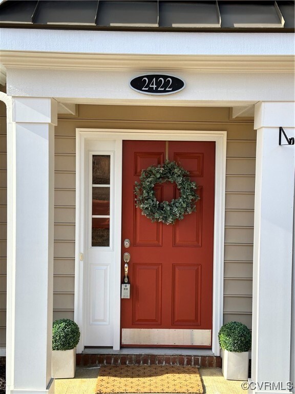 View of entrance to property