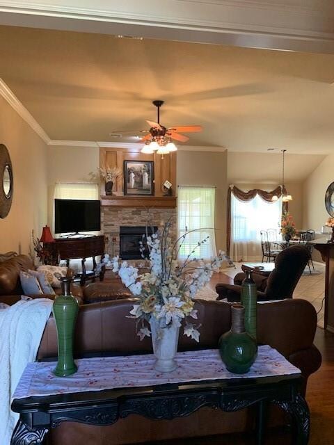 Living room from front door
