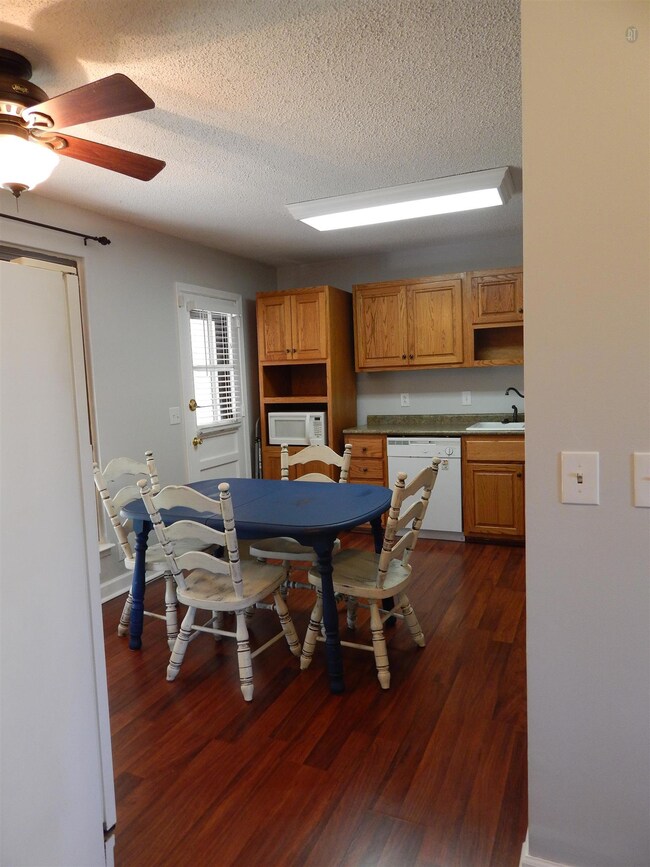 Kitchen is right off of living room.  Great went entertaining guests.