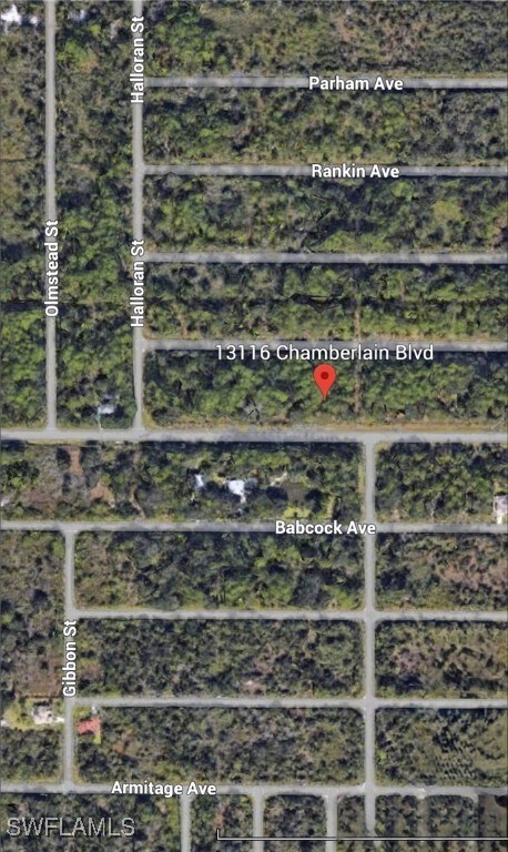 Aerial view of property's location