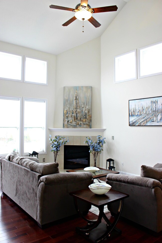 Two story great room