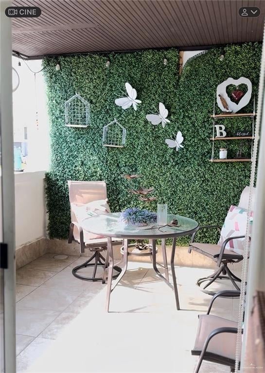 Balcony featuring a patio area