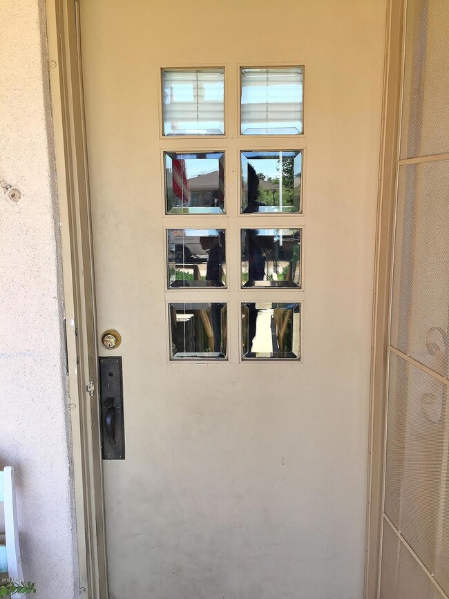 Original Front Door with beveled glass