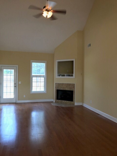 Prefinished wood flooring in GreatRoom, Foyer, and