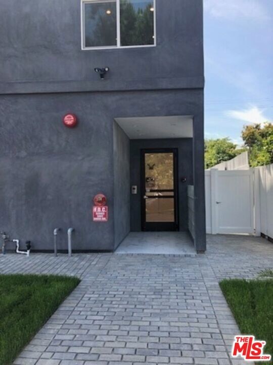 Entrance to the building