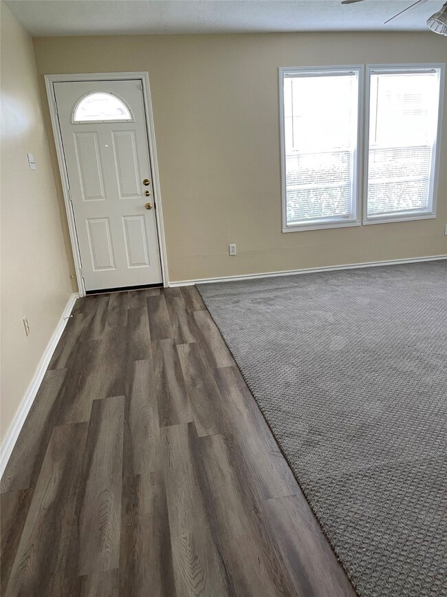 New flooring of the Spacious lower 1 bedroom.