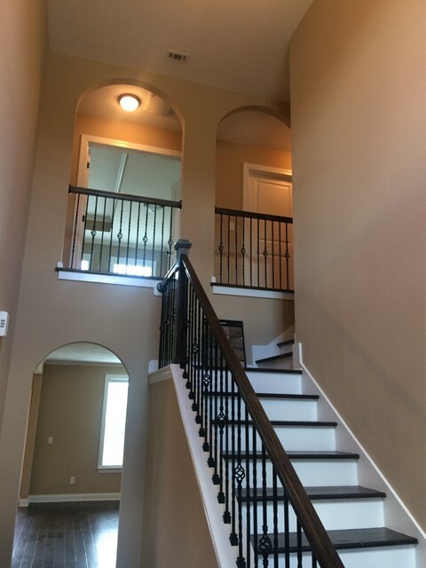 iron and wood bannister