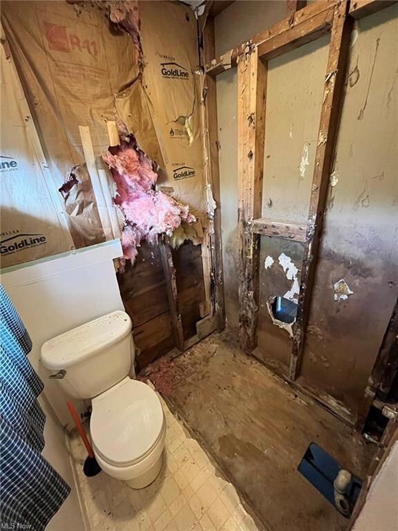 Unfinished bathroom
