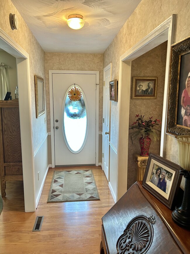 The foyer as you enter into the home from the front door.
