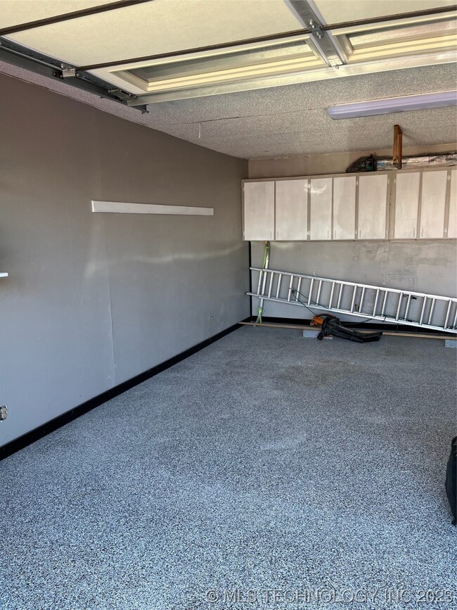 Inside of attached garage