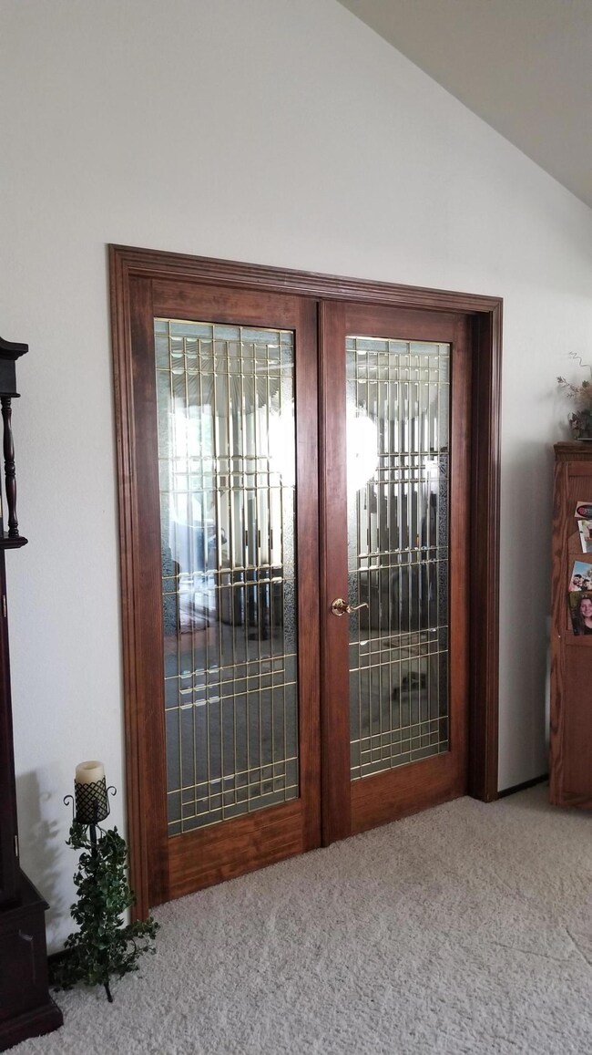 leaded glass doors