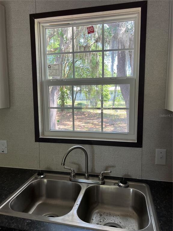 Look out to your backyard from kitchen