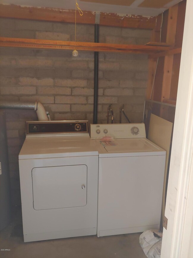 Laundry room off patio