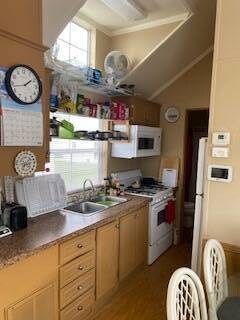 Looking into kitchen