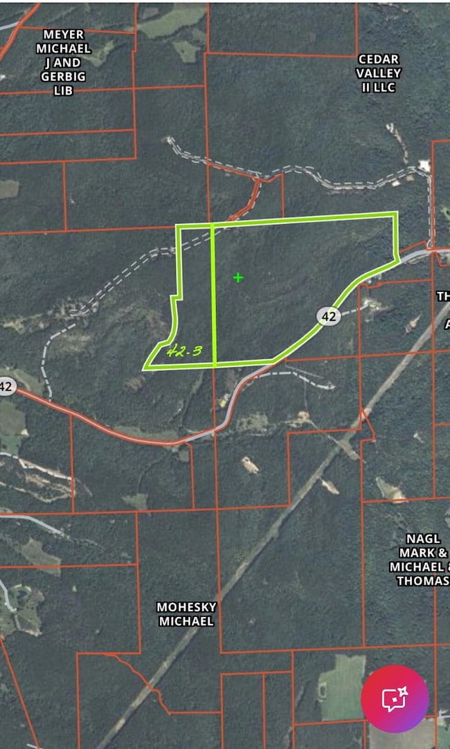 Subject property surrounded by 200+/-