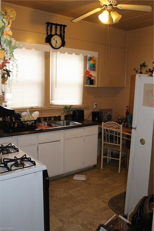 Kitchen appliances stay with the property