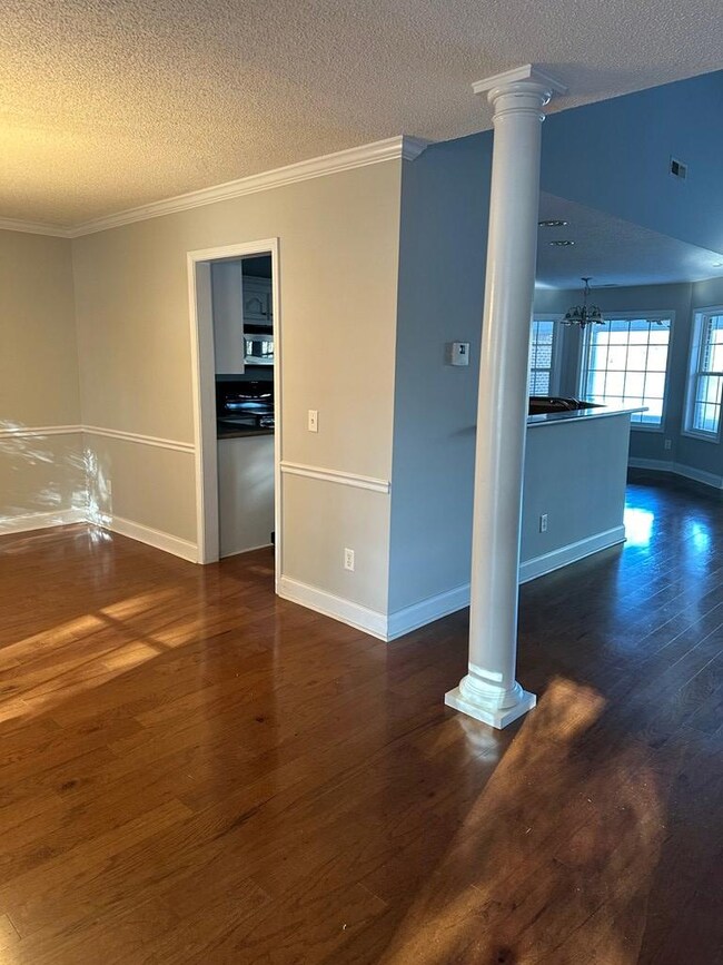 View at front door to dining room and family room
