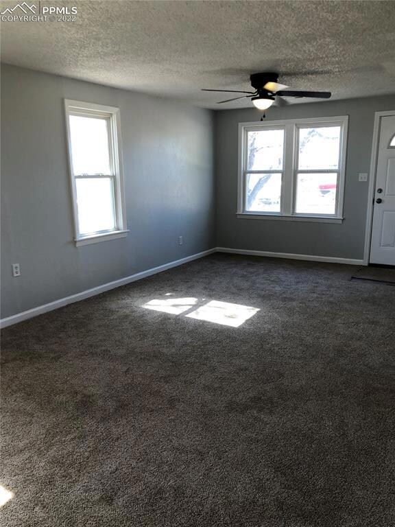 living room and entry