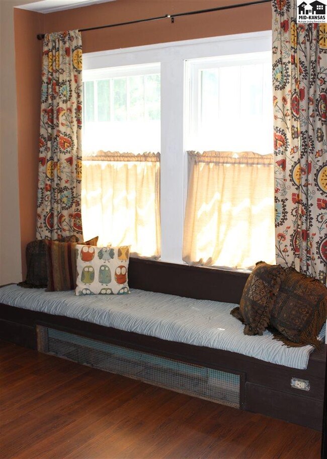 Window seat in the dining room.  What's your favor