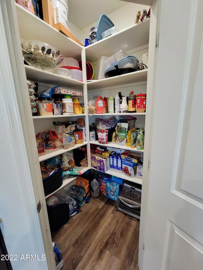 Walk In Corner Pantry in Kitchen