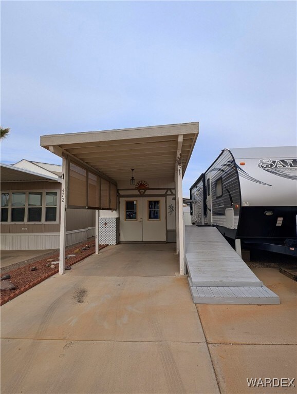 Front of Structure