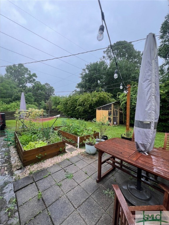 Large fenced back yard