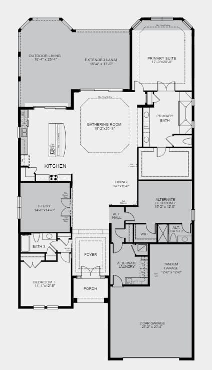 Structural options include: Gourmet kitchen, kitch