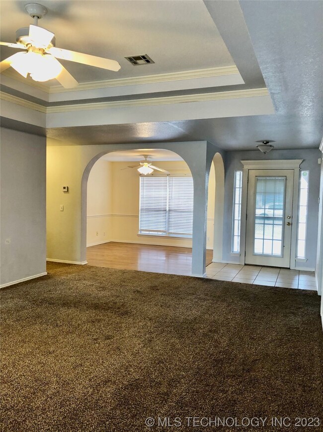 Dining area as seen from the fireplace.