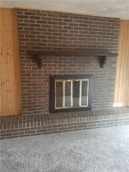 Brick Framed, Gas Fireplace