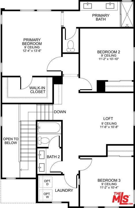 Representative image of floor plan - second floor
