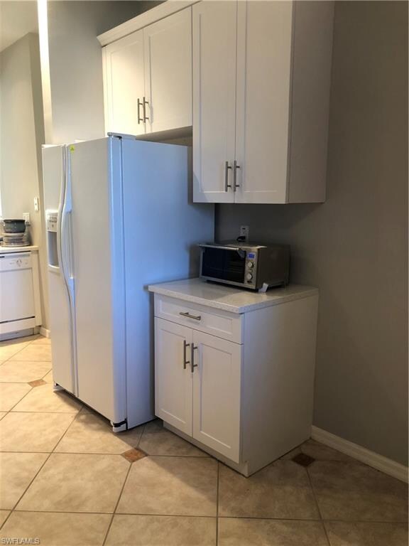 Kitchen with extra cabinets