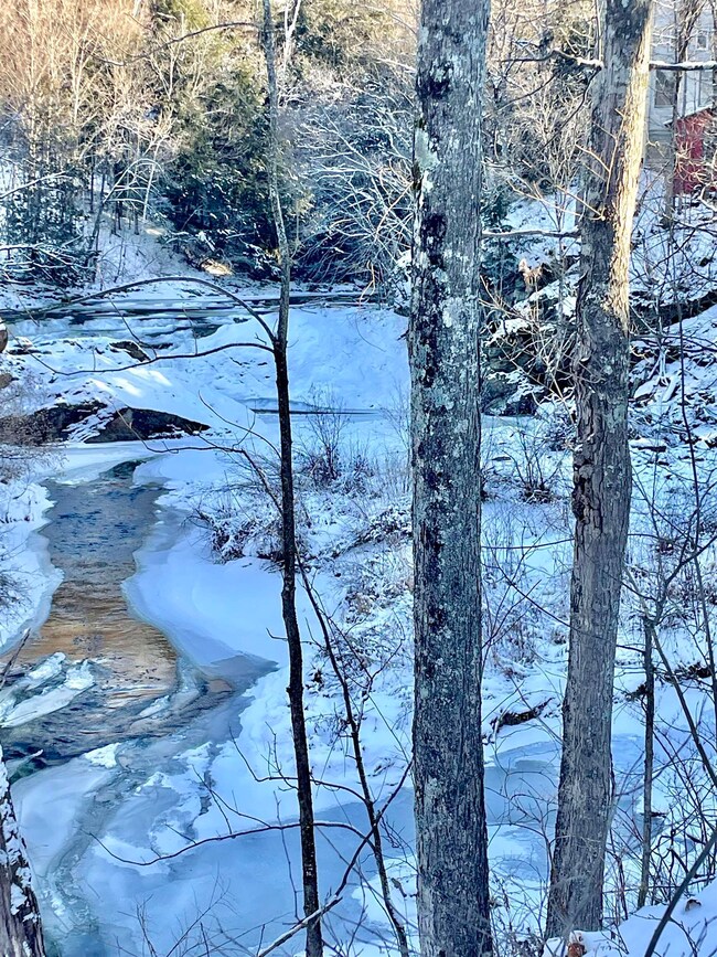 view of river from back deck