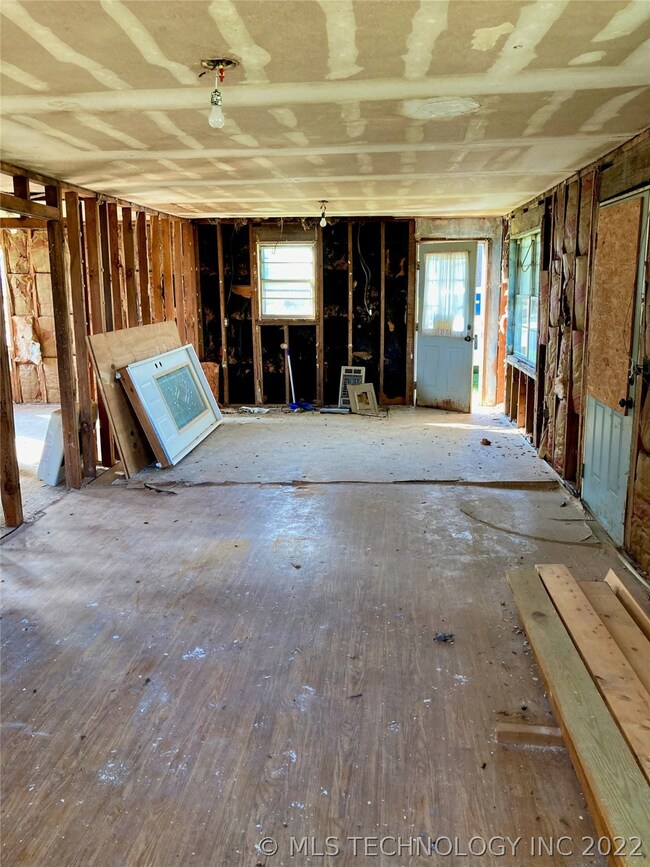 Open Living and Kitchen Area