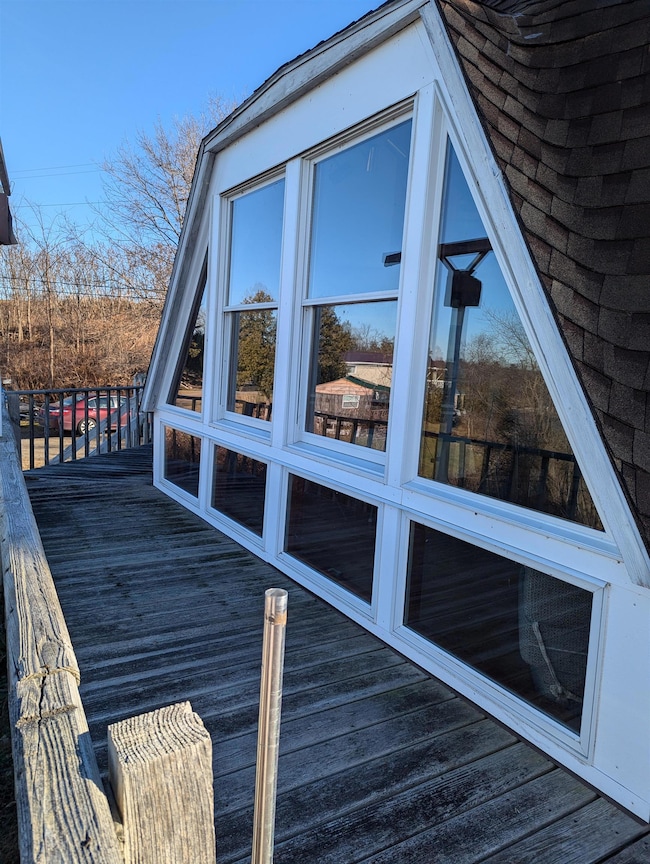 Large windows allows a beautiful view of the St. L