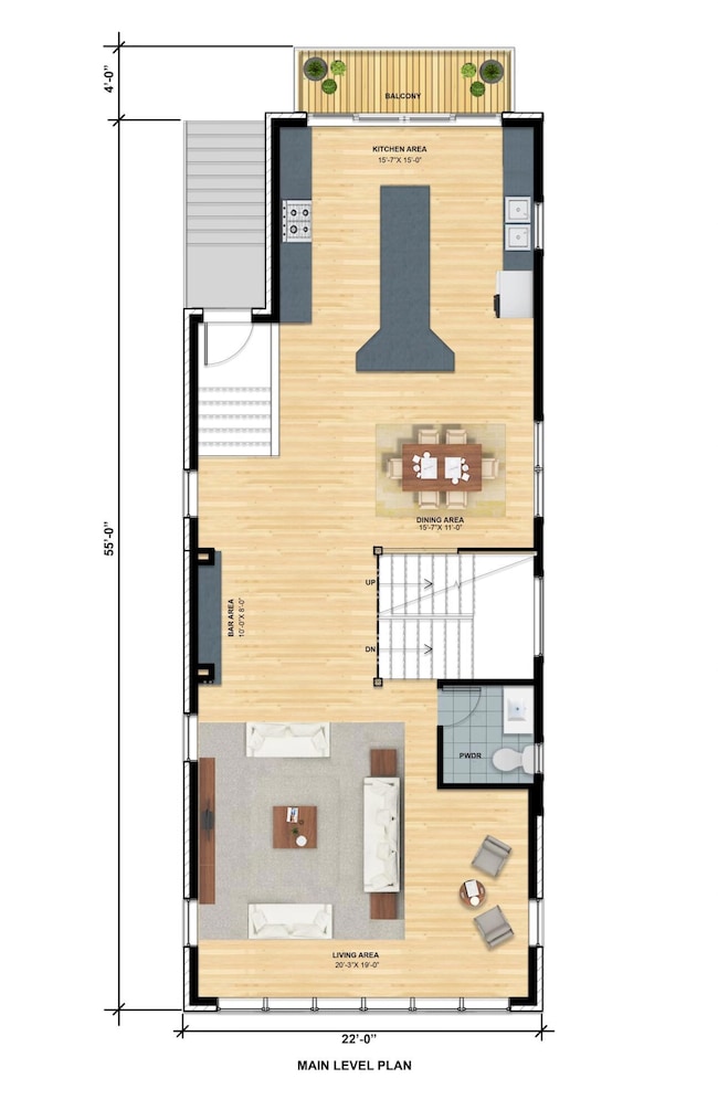 MAIN LEVEL PLAN