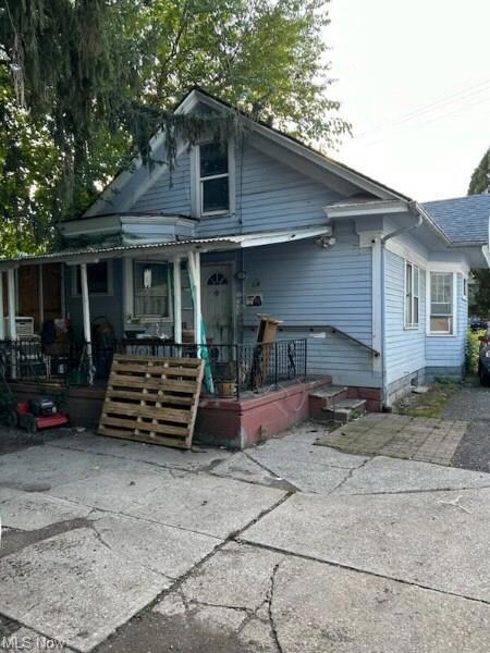 View of front of home with covered porch