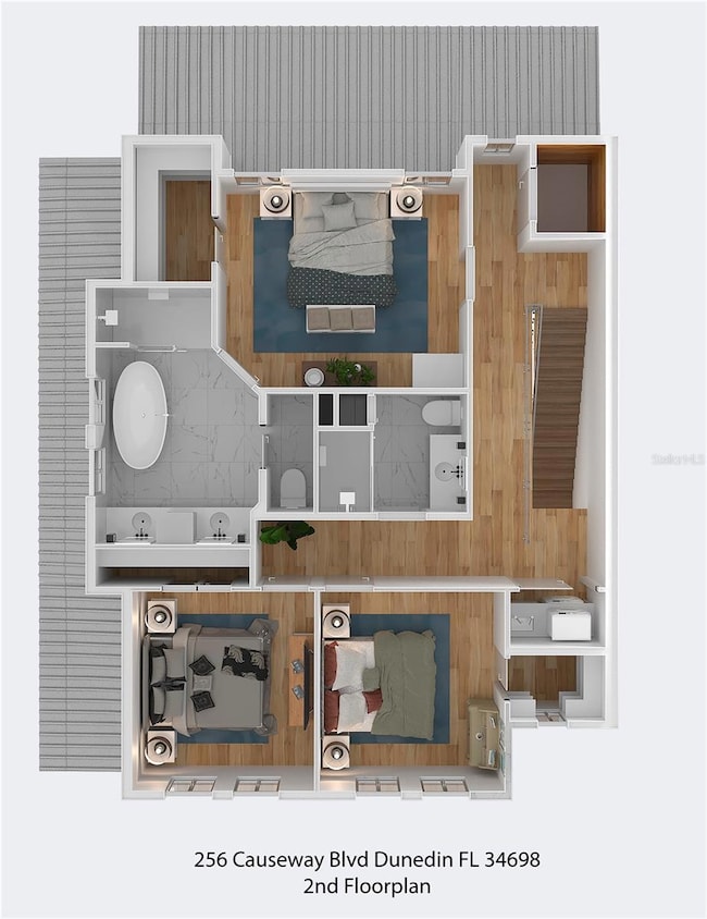 2ND LEVEL - 3 BED 2 BATH