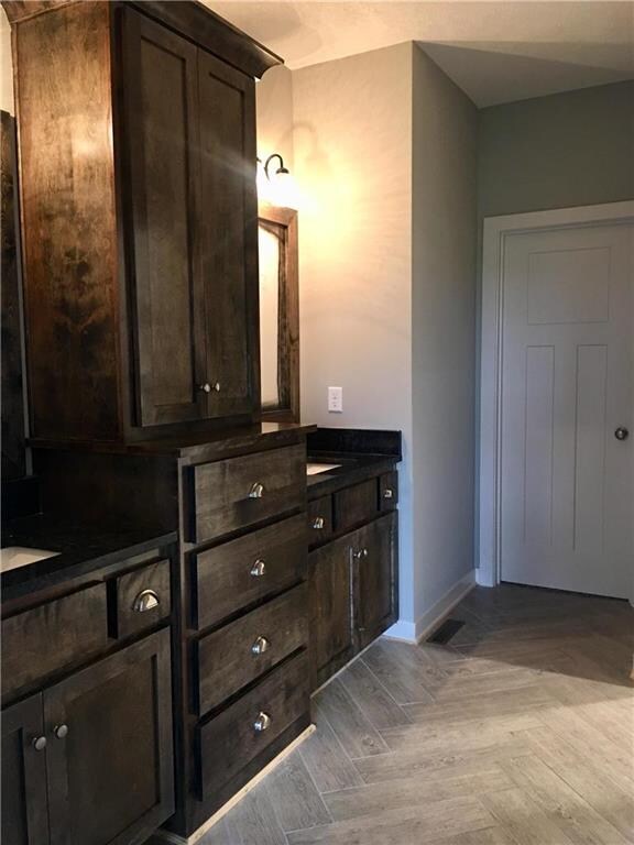 Previously finished Master bathroom.