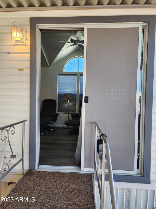 7. Front door open