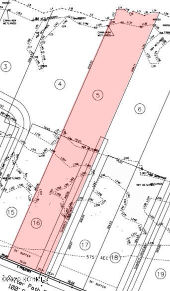 Lot with Wetland Delineations