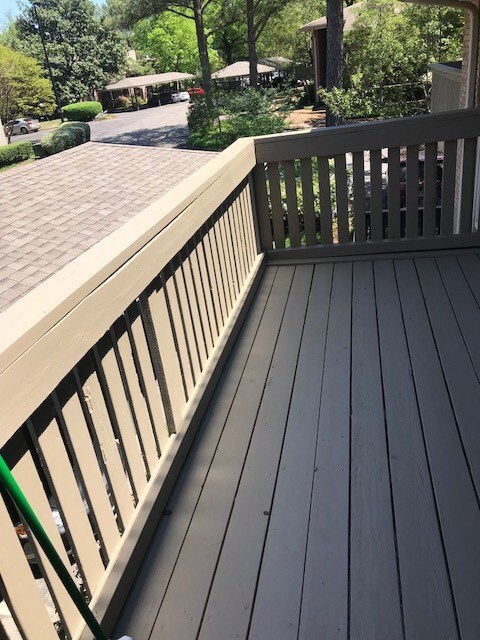 This condo actually has two decks, both recently r