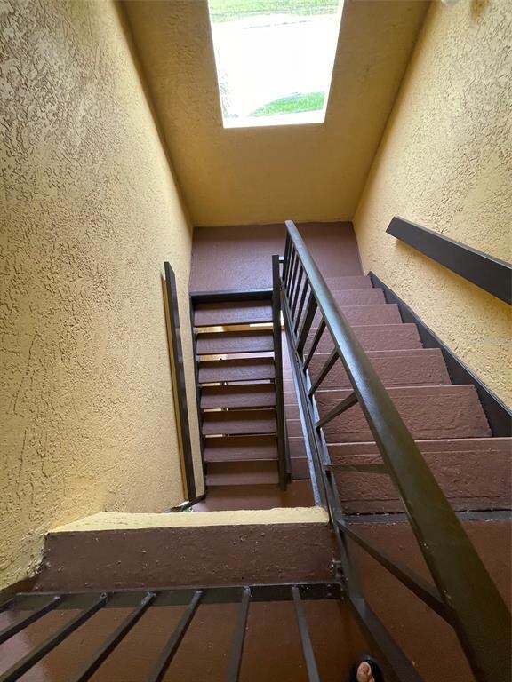 Partial view of staircase