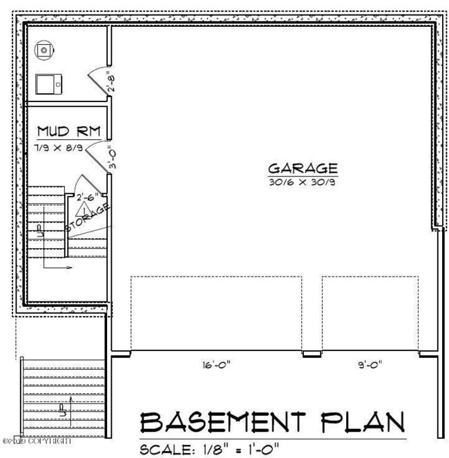 Modern Timber Basement Plan