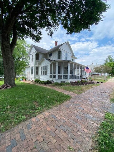 Brick sidewalk