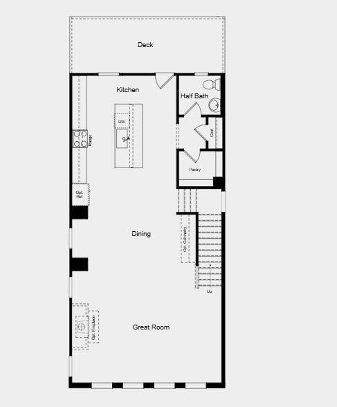 Highlights Include: Open rails at staircase and LVP tread at stairs.