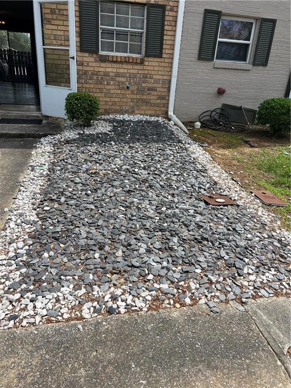 View of rock garden and curb appeal