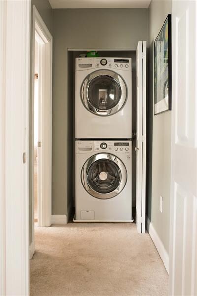 Second floor laundry closet