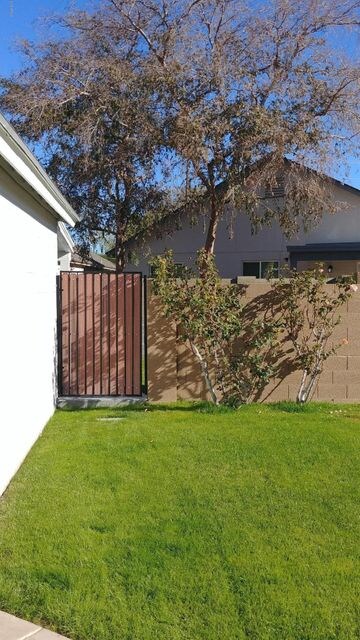 Back yard gate